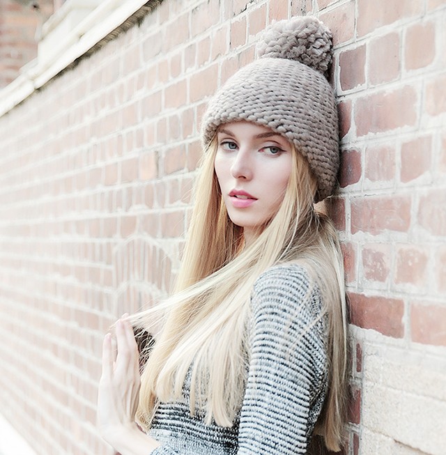秋冬保暖又時(shí)髦，一頂針織帽就足夠！